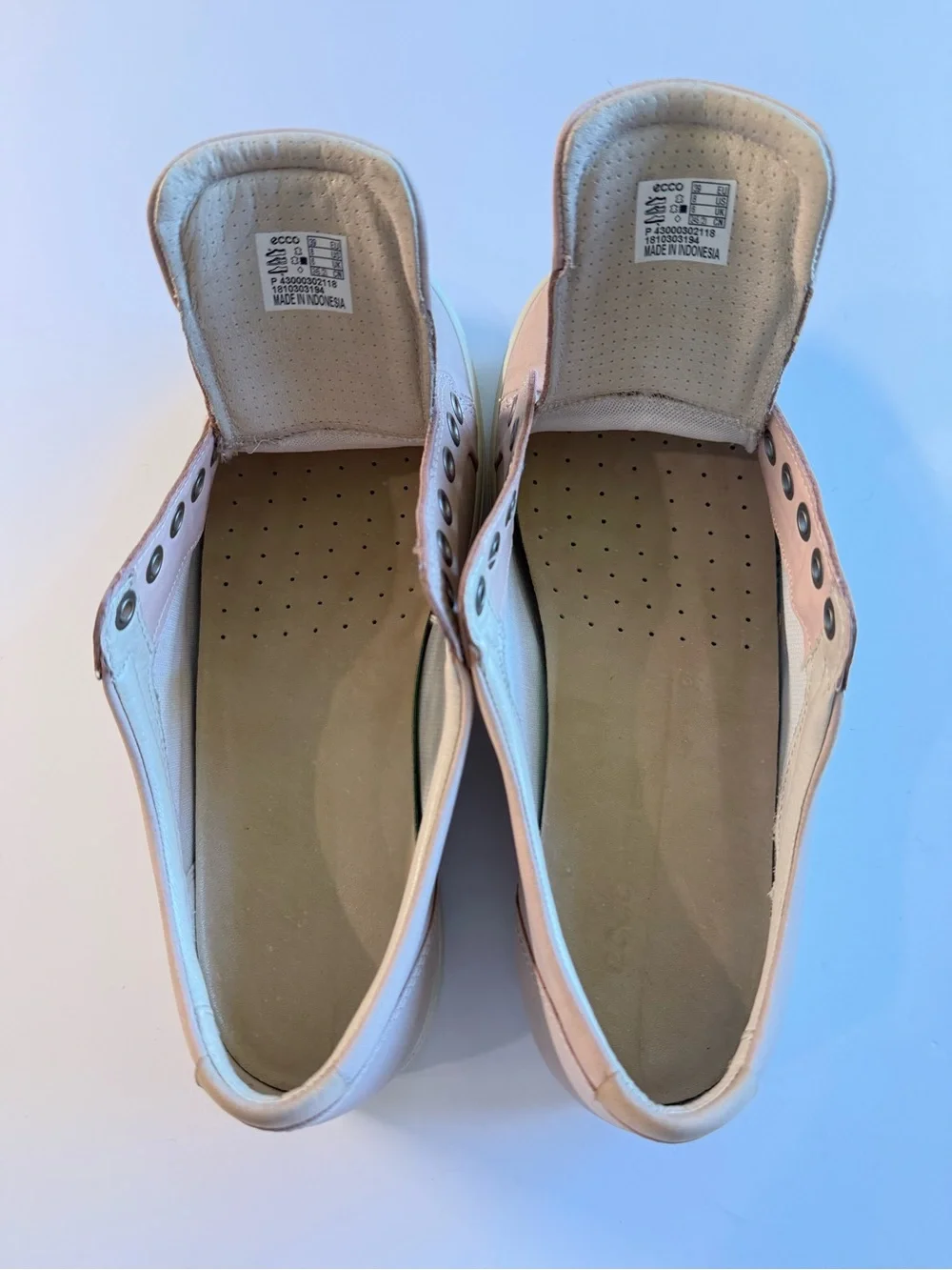 ECCO Soft Leather Sneakers Women’s US 8/EU 39 Blush Pink